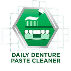 Close up of Polident paste label