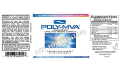 Poly-MVA daily-dose page showcases easy dosing for adults seeking balanced nutrition.