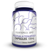 Polygala tenuifolia capsules bottle label showing 100 mg and 20:1 extract