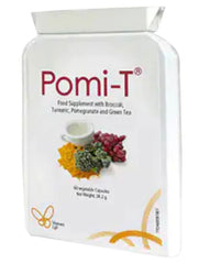 Pomi-T Polyphenol Food Supplement bottle with 60 capsules, pack of 4