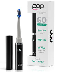 Pop Sonic Electric Toothbrush Black - front view