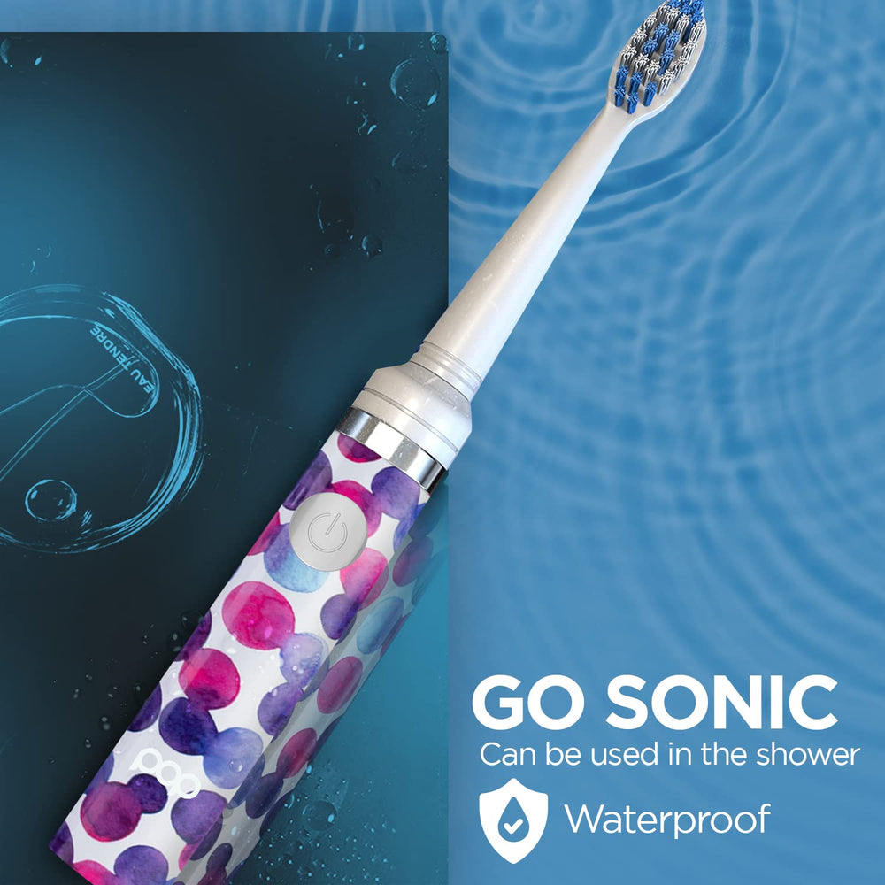 Go Sonic toothbrush with AAA battery and replacement head