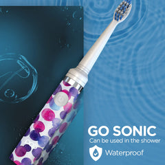 Go Sonic toothbrush with AAA battery and replacement head
