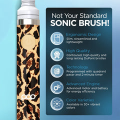 Slim ergonomic travel toothbrush with cap