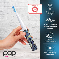 Travel cap and slim profile of Peacock toothbrush