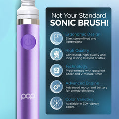 AAA battery and battery compartment for Pop Sonic Purple toothbrush