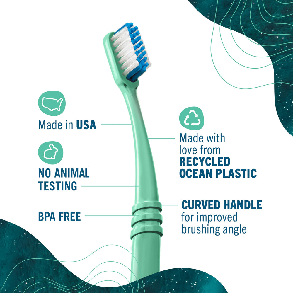 Close-up of Neptune Green bristles