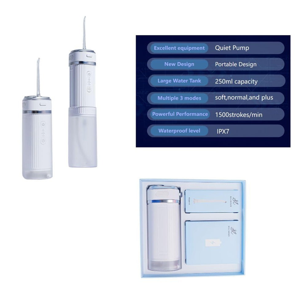 Quiet operation water flosser with low-noise pump