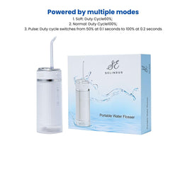 Rechargeable water flosser battery and charging port