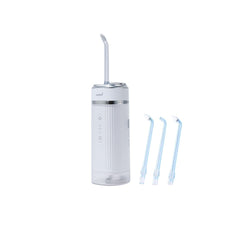 Cordless portable water flosser for teeth with compact design