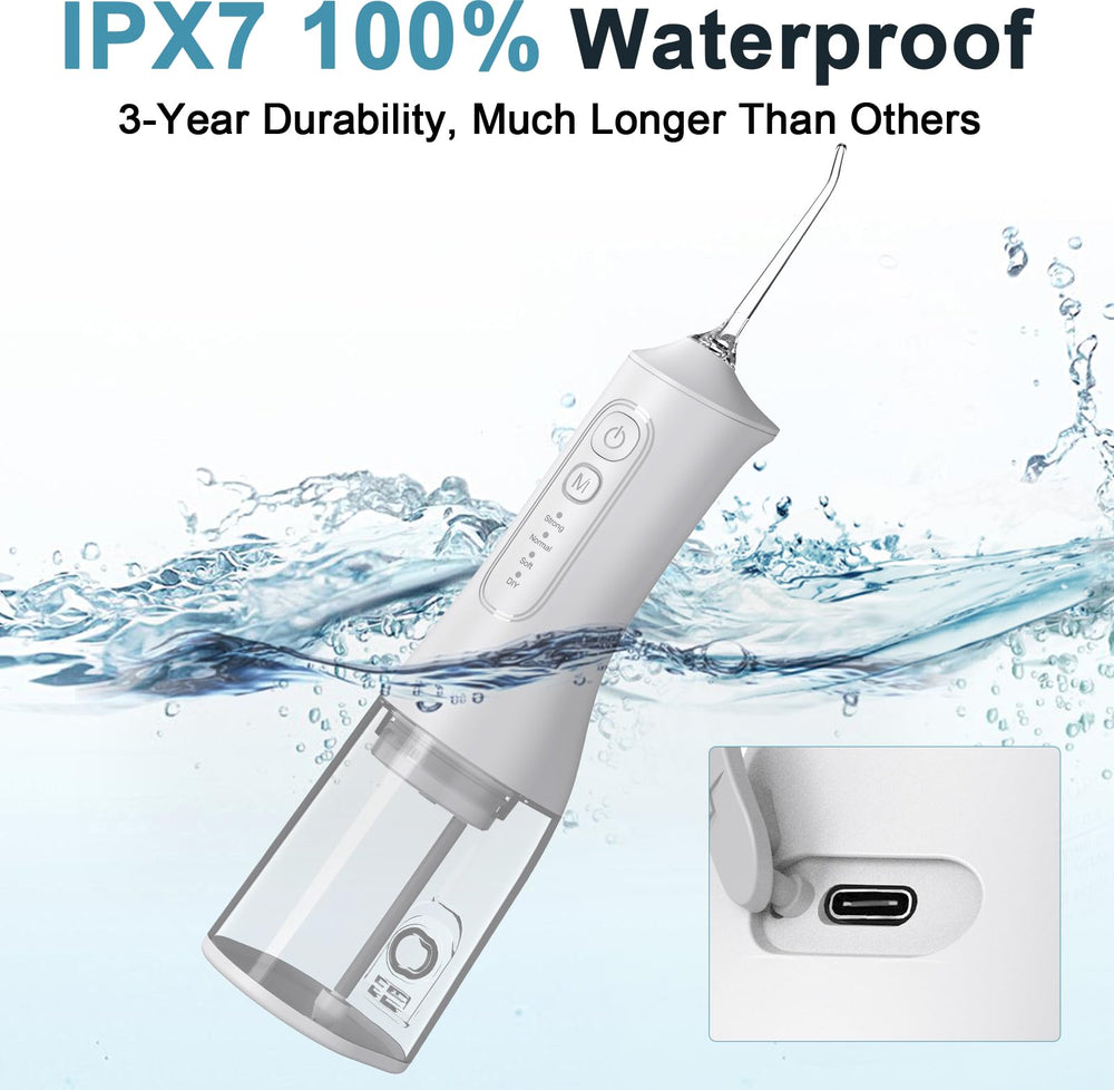 Water flossing nozzle with multiple interchangeable tips