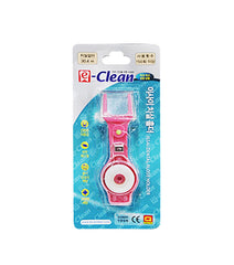 Portable E-clean dental floss holder - side view