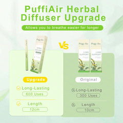 Inhaler style diffuser for on the go use
