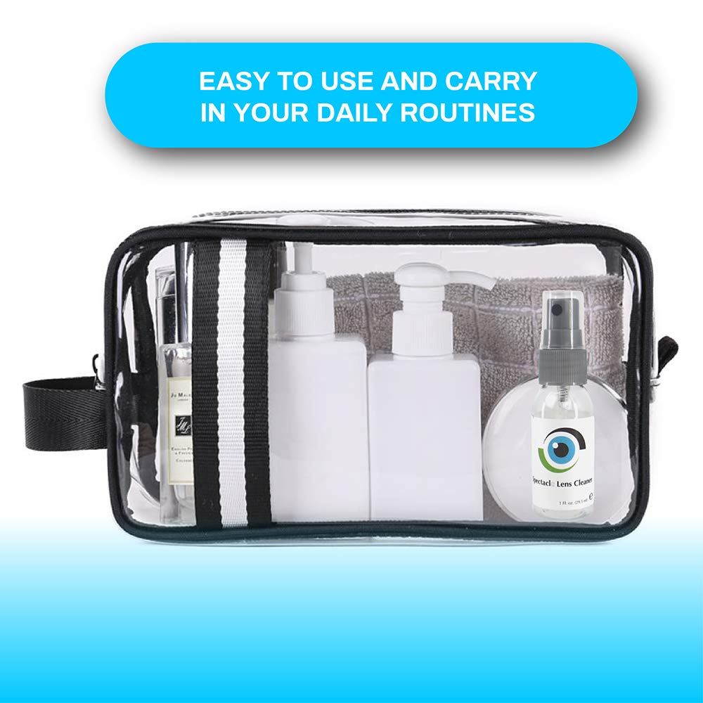 Compact portable lens cleaner bottle for on-the-go use