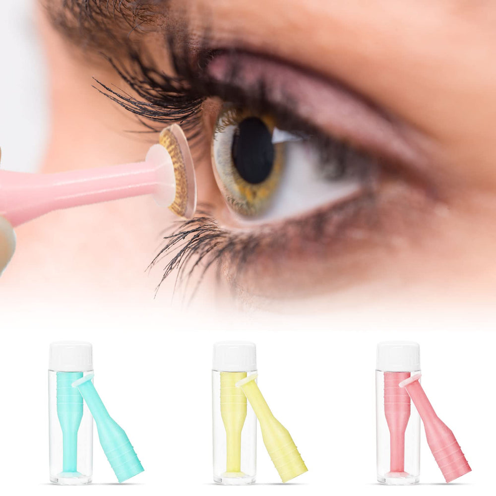 Portable, pocket-sized lens remover with bottle