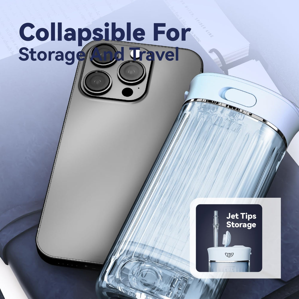 USB charging cable included for travel use