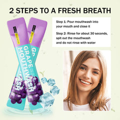 Portable mouthwash kit ready for travel