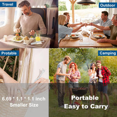 Compact portable flosser for travel and on-the-go dental care