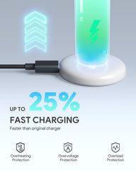 Compact portable toothbrush charger for on-the-go use