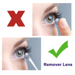 Portable travel use contact lens remover kit