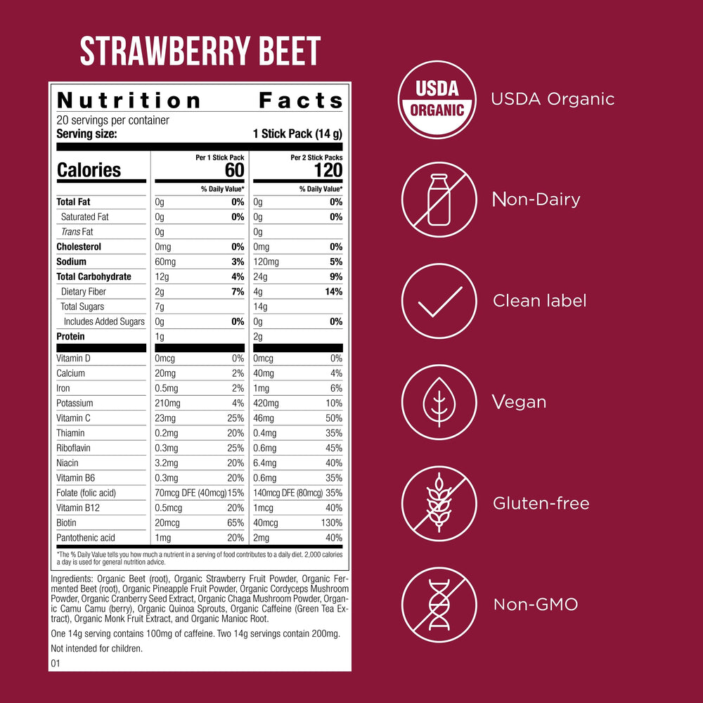 Possible Beet Pre-Workout individually wrapped stick highlighting portable energy on demand