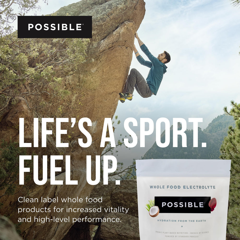 Possible vegan gluten-free organic label appeals to health-conscious shoppers seeking plant-based electrolytes