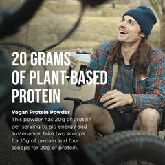 Possible Vegan Protein Vanilla Bean shake demonstrates 20g protein per serving.
