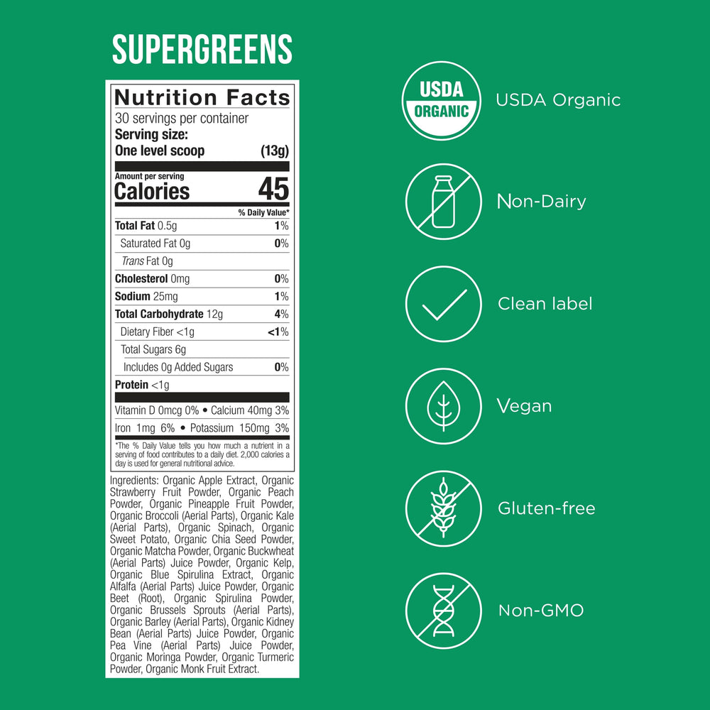 Close-up of '23 Whole Food Ingredients' on packaging