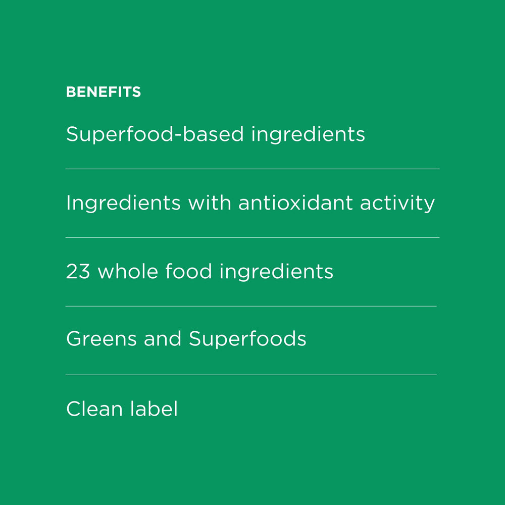 Spinach, kale, and apples among greens ingredients