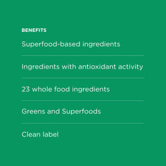 Spinach, kale, and apples among greens ingredients