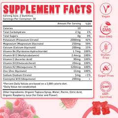 Vegan potassium citrate gummies