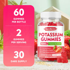 Vegan, non-GMO, gluten-free, sugar-free potassium gummies