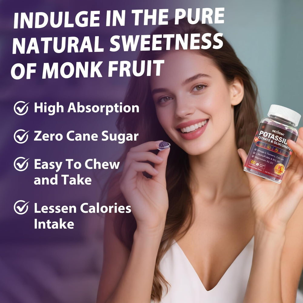 Lifestyle image of an active person with potassium gummies