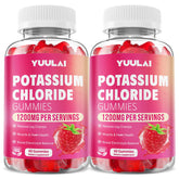 Potassium chloride gummies bottle showing 1200mg per serving