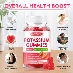 Potassium Bicarbonate 1000mg gummies bottle