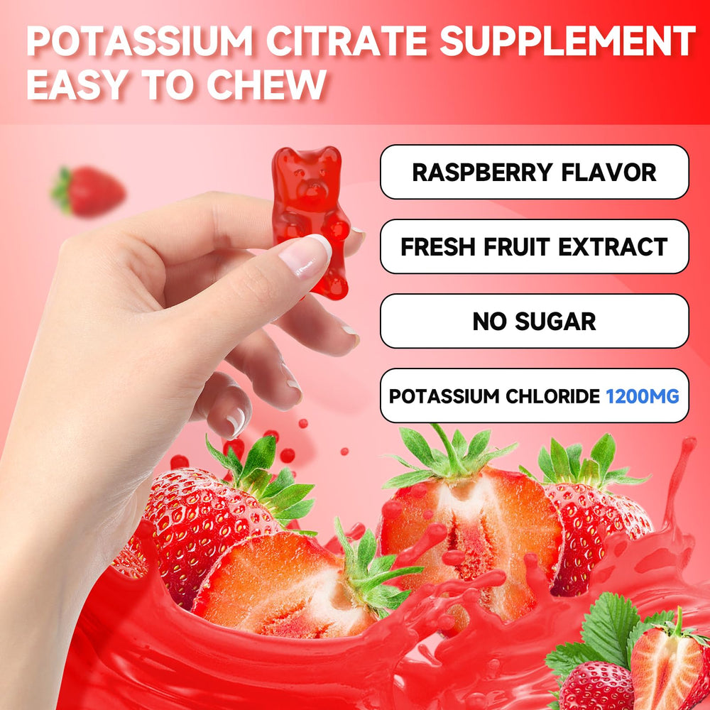 Sugar-free vegan potassium gummies