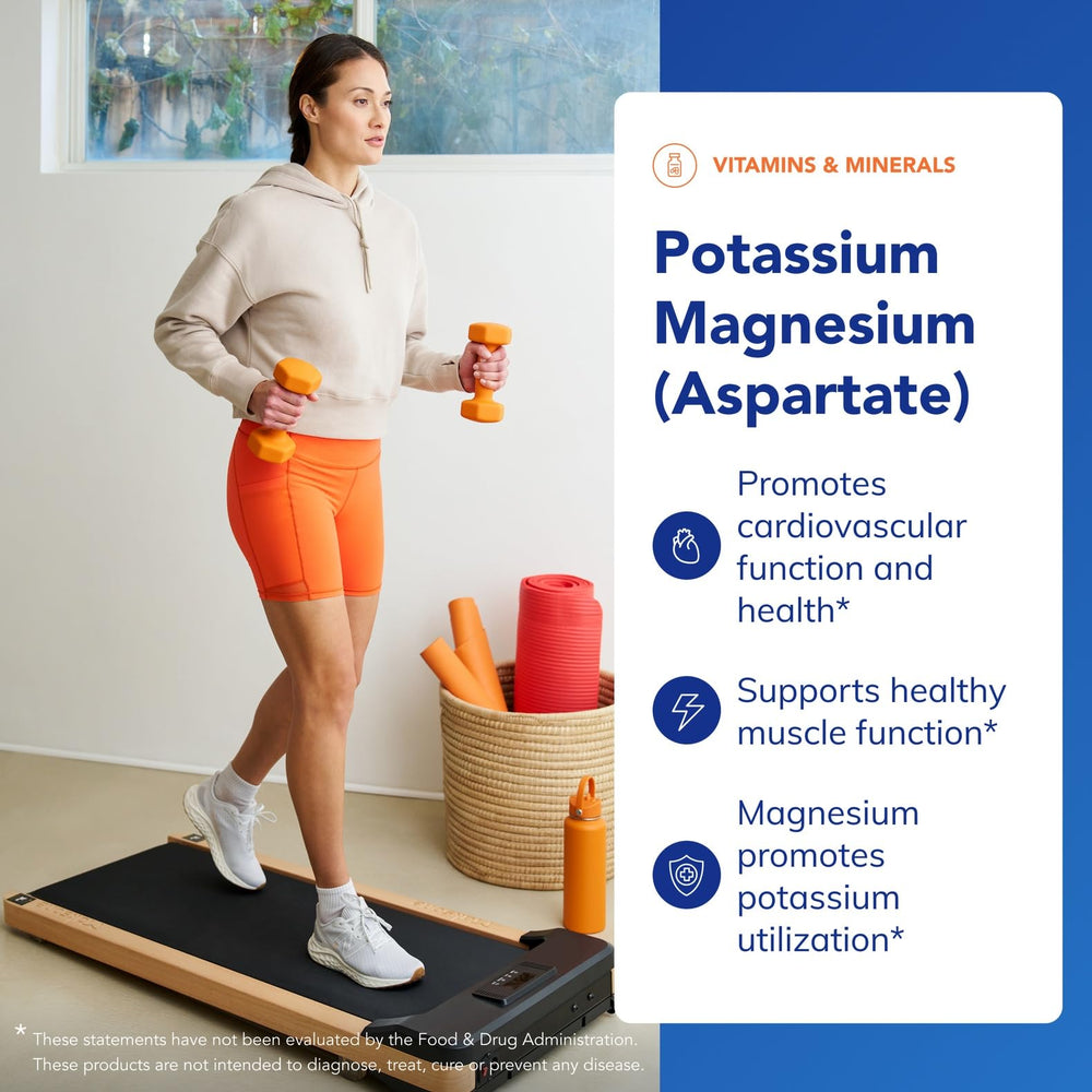 Illustration showing potassium magnesium supporting muscle function