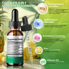 Close-up of bottle label showing key ingredients