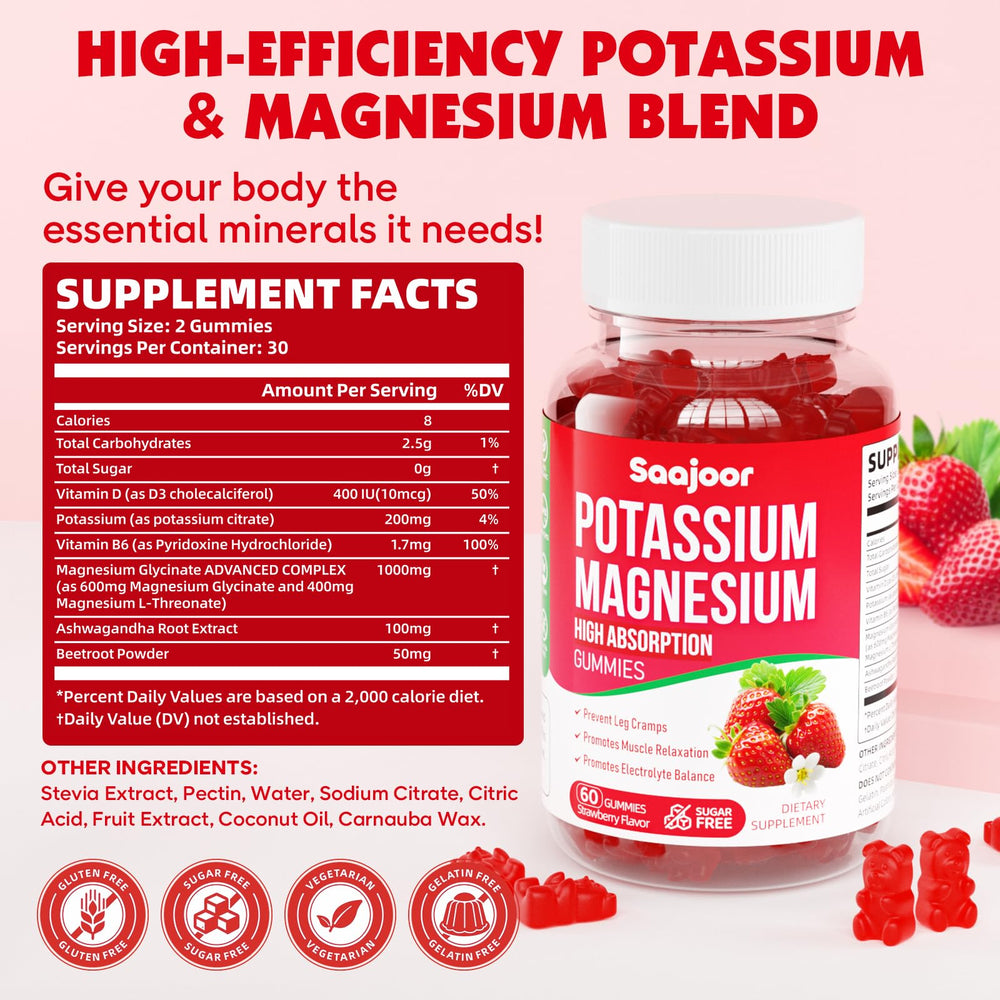 Close-up of strawberry-flavored gummies