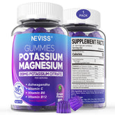 Potassium Magnesium Gummies bottle label