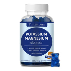 Potassium Magnesium Gummies Berry flavor packaging