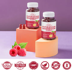 Two-pack box of Raspberry Potassium Magnesium Gummies