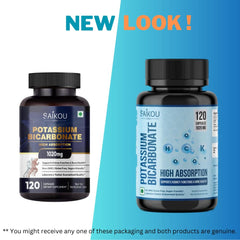 Close-up of potassium bicarbonate capsules at 1020mg