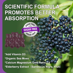 60 gummies bottle on white background