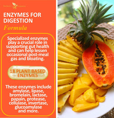 Close-up of Potent Garden Digestive Enzymes capsules