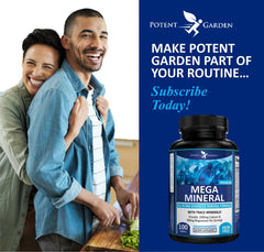 Back label nutrition panel for Mega Minerals