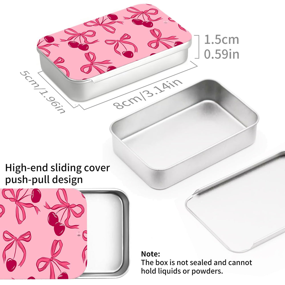 Durable tinplate exterior protecting floss picks during travel