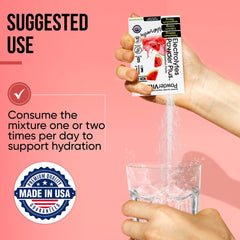 PowderVitamin electrolytes organic beets ingredient feature indicating natural mineral sources.