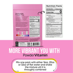 PowderVitamin Electrolytes Plus travel pack opened for workouts.