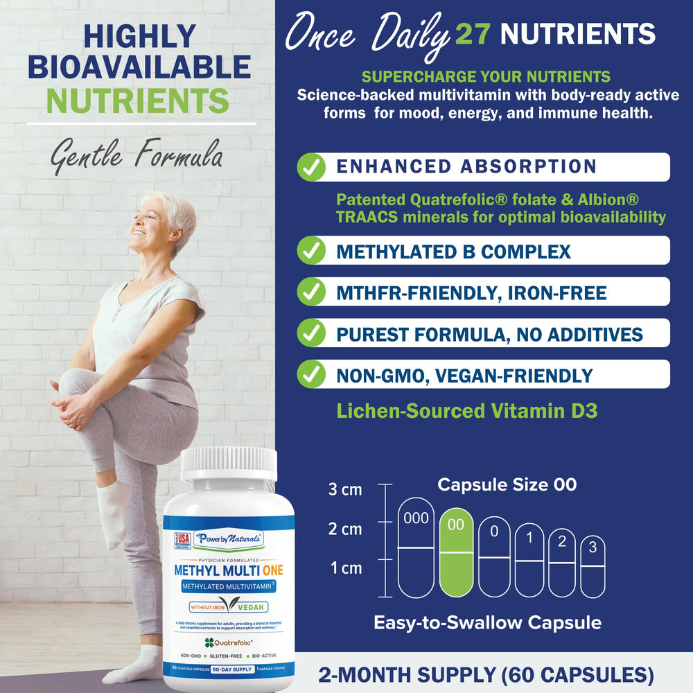 5-MTHF folate and methyl B12 in Methyl Multi One